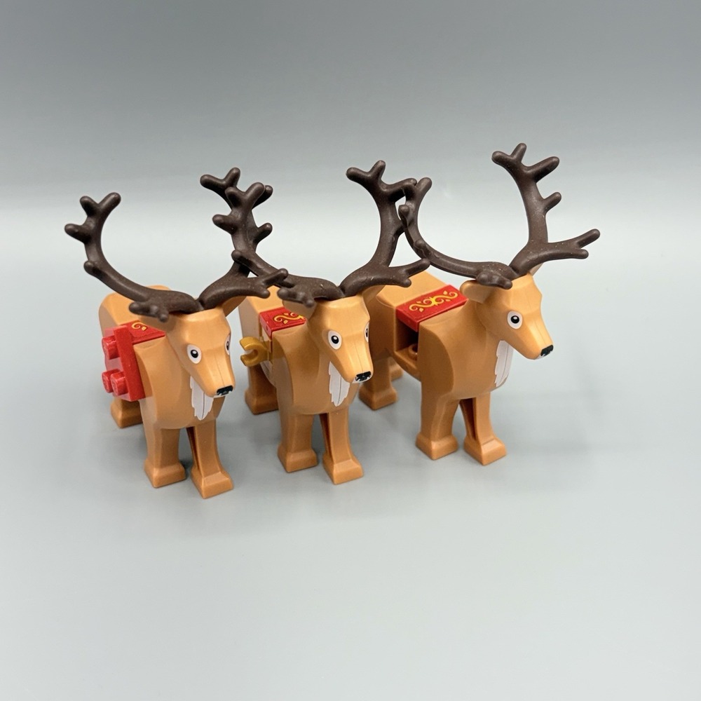 LEGO Reindeer Animal - Winter Village Elf Club House Set 10275 Deer 3 Lot